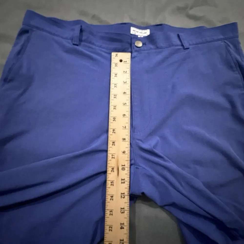 Peter Millar Chino Shorts Mens 40 Blue Wicking Casual Stretch Crown Golf Hiking